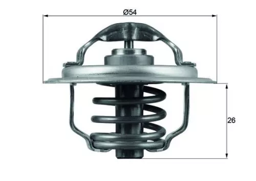 MAHLE Thermostat, coolant (TX11187D)