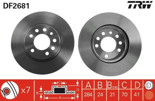 TRW Brake Disc (DF2681)