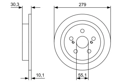 BOSCH Brake Disc (0986479D35)