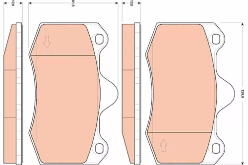 TRW Brake Pad Set, disc brake (GDB1852)