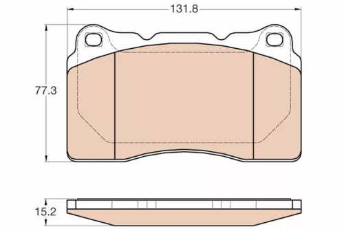 TRW Brake Pad Set, disc brake (GDB2007)