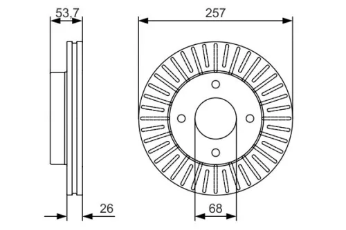 BOSCH Brake Disc (0986479535)