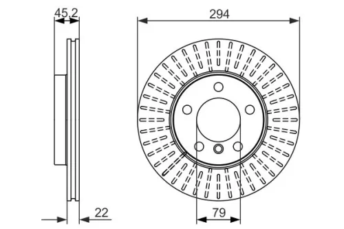 BOSCH Brake Disc (0986479725)