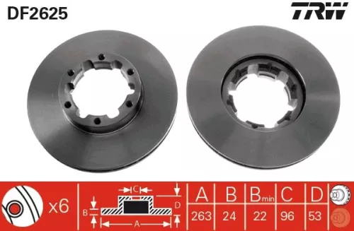 TRW Brake Disc (DF2625)