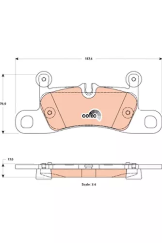 TRW Brake Pad Set, disc brake (GDB1875)