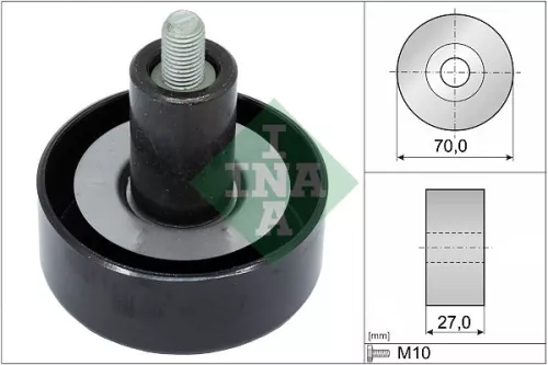 Deflection/Guide Pulley, V-ribbed belt