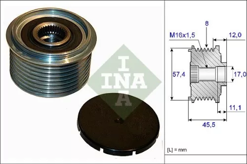 Schaeffler INA Alternator Freewheel Clutch (535006910)