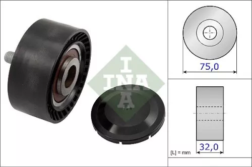 Schaeffler INA Deflection/Guide Pulley, V-ribbed belt (532072210)