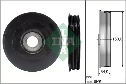 Schaeffler INA Belt Pulley, crankshaft (544007910)