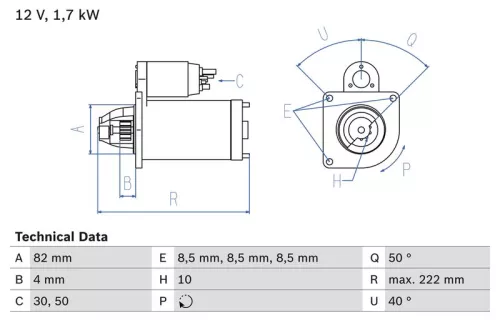 BOSCH Starter (0986022061)