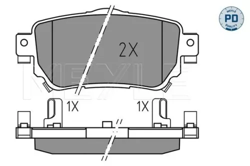 MEYLE Brake Pad Set, disc brake (0252596515/PD)