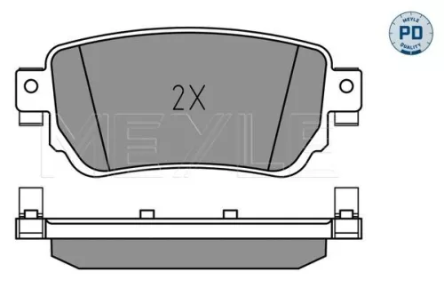 MEYLE Brake Pad Set, disc brake (0252596515/PD)
