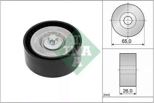 Schaeffler INA Deflection/Guide Pulley, V-ribbed belt (532063010)