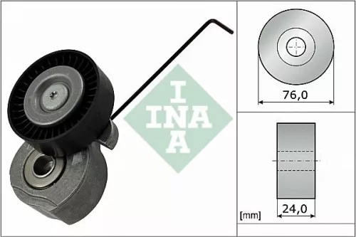 Schaeffler INA Belt Tensioner, V-ribbed belt (534032410)