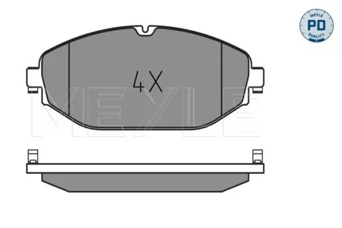 MEYLE Brake Pad Set, disc brake (0252207619/PD)