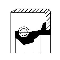 CORTECO Shaft Seal, manual transmission (12011333B)