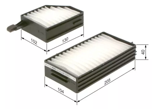 BOSCH Filter, cabin air (1987435043)