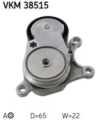 SKF Belt Tensioner, V-ribbed belt (VKM38515)