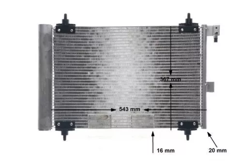 MAHLE Condenser, air conditioning (AC350000S)