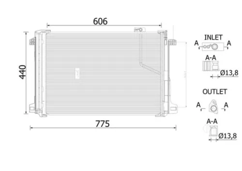 MAHLE Condenser, air conditioning (AC786000S)