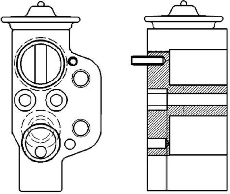 MAHLE Expansion Valve, air conditioning (AVE115000P)