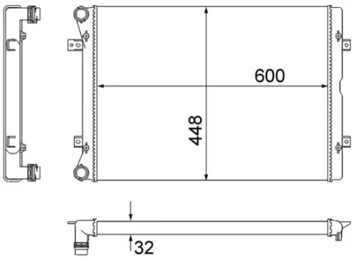 MAHLE Radiator, engine cooling (CR2038000S)