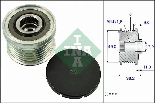 Schaeffler INA Deflection Pulley/Guide Pulley, timing belt (532088410)