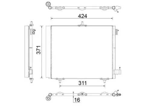 MAHLE Condenser, air conditioning (AC460000S)