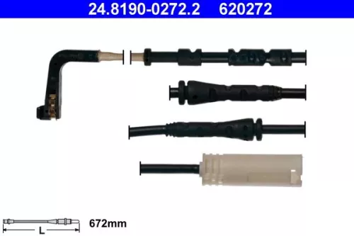 ATE Warning Contact, brake pad wear (24.8190-0272.2)