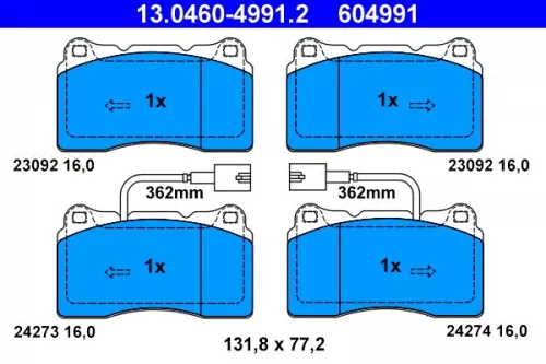 Brake Pad Set, disc brake