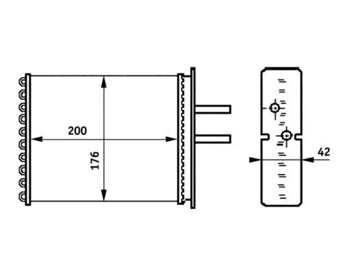 MAHLE Heat Exchanger, interior heating (AH161000S)