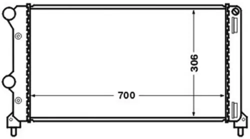 MAHLE Radiator, engine cooling (CR1448000S)