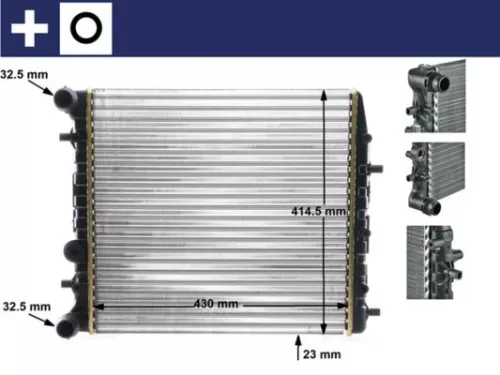 MAHLE Radiator, engine cooling (CR454000S)
