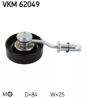 SKF Belt Tensioner, V-ribbed belt (VKM62049)