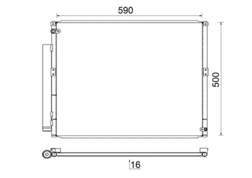 MAHLE Condenser, air conditioning (AC836000S)