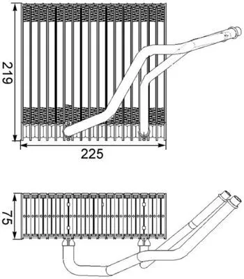 MAHLE Evaporator, air conditioning (AE38000S)