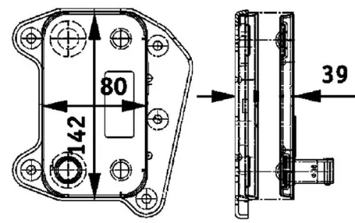 MAHLE Oil Cooler, engine oil (CLC52000P)