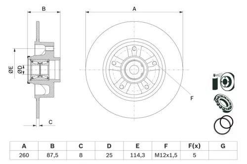 BOSCH Brake Disc (0986479E79)
