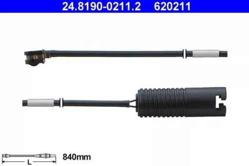 ATE Warning Contact, brake pad wear (24.8190-0211.2)