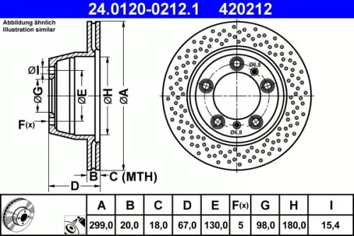 ATE Brake Disc (24.0120-0212.1)