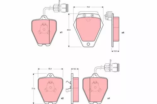 Brake Pad Set, disc brake