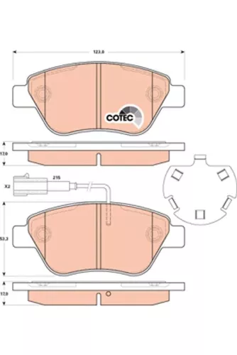 TRW Brake Pad Set, disc brake (GDB1891)