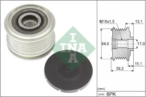 Schaeffler INA Deflection/Guide Pulley, V-ribbed belt (532065310)