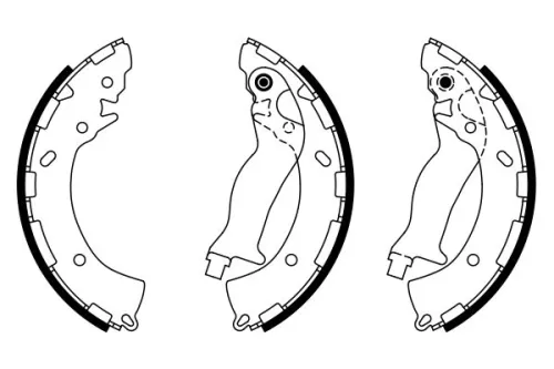BOSCH Brake Shoe Set (0986487925)