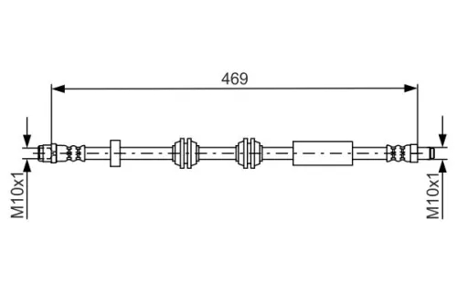 BOSCH Brake Hose (1987481748)