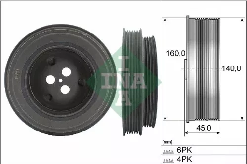 Schaeffler INA Water Pump, engine cooling (538019010)