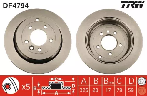 TRW Brake Disc (DF4794)