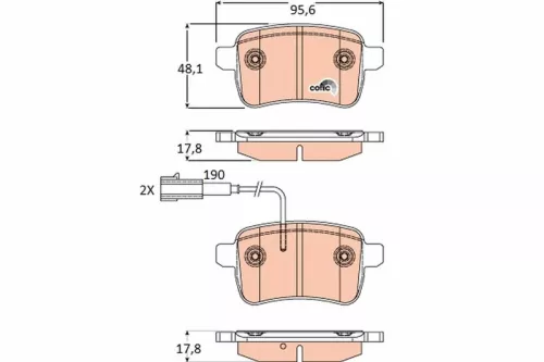 TRW Brake Pad Set, disc brake (GDB1905)