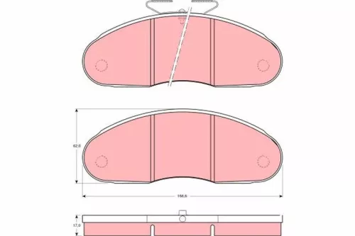 TRW Brake Pad Set, disc brake (GDB827)