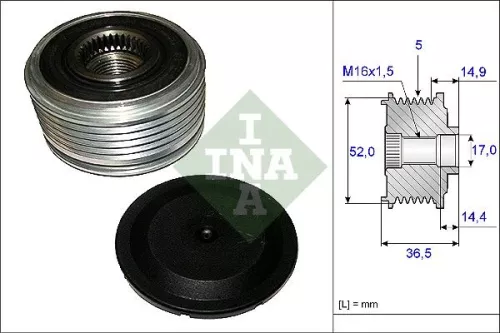 Schaeffler INA Alternator Freewheel Clutch (535012910)